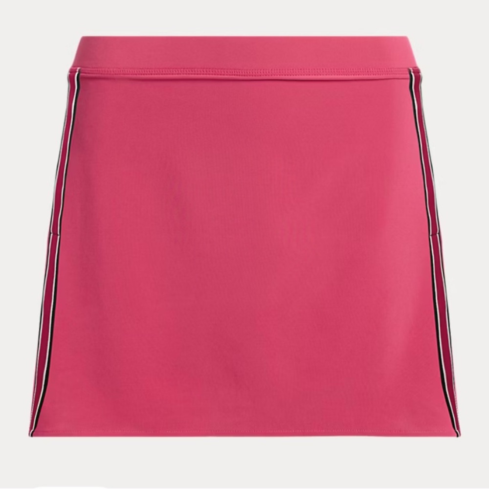 NWT RLX Ralph Lauren Vibrant Pink Skort with Stripe Sides